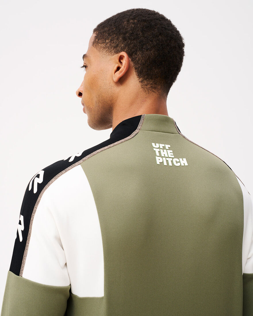 OTP x ROBEY Héctor Half Zip Track Top, Green, hi-res