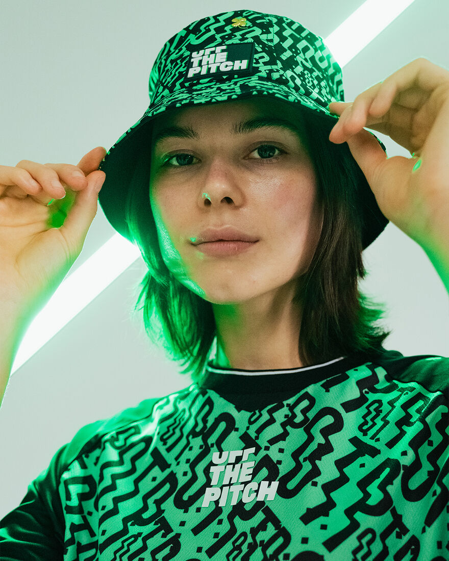 OTP X ROBEY Davies Bucket Hat, Black/Green, hi-res