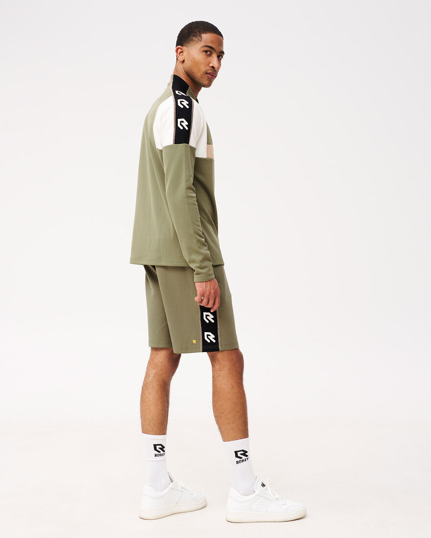 OTP x ROBEY Héctor Half Zip Track Top, Green, hi-res