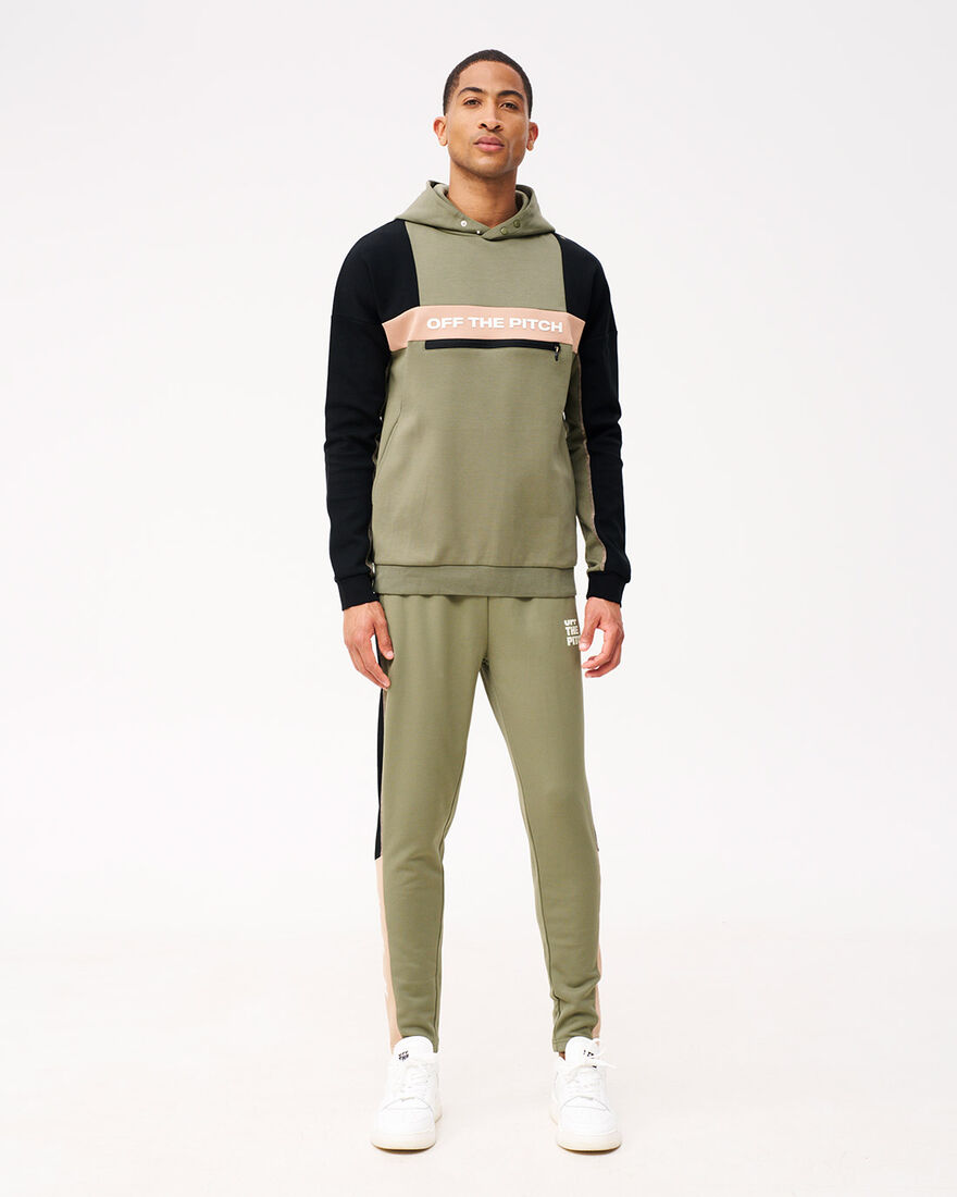 OTP x ROBEY Héctor Half Zip Track Pants, Green, hi-res