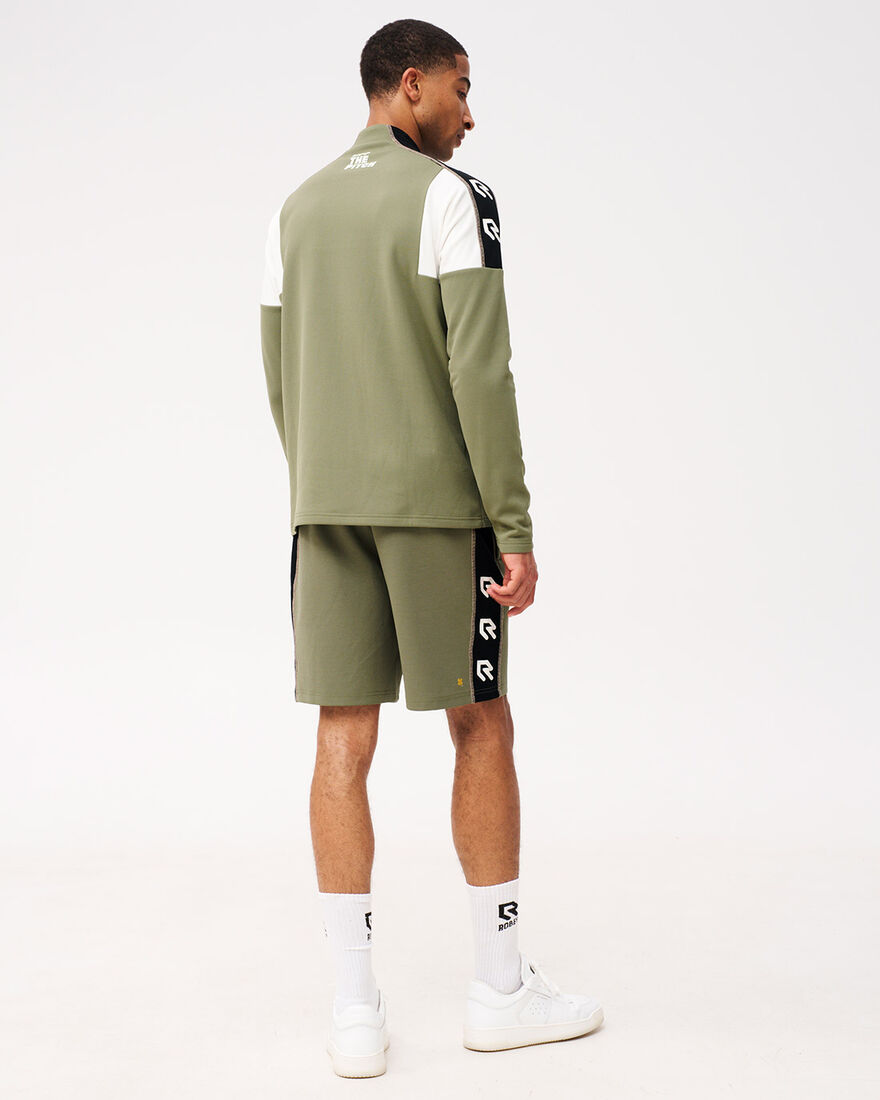 OTP x ROBEY Héctor Half Zip Track Top, Green, hi-res