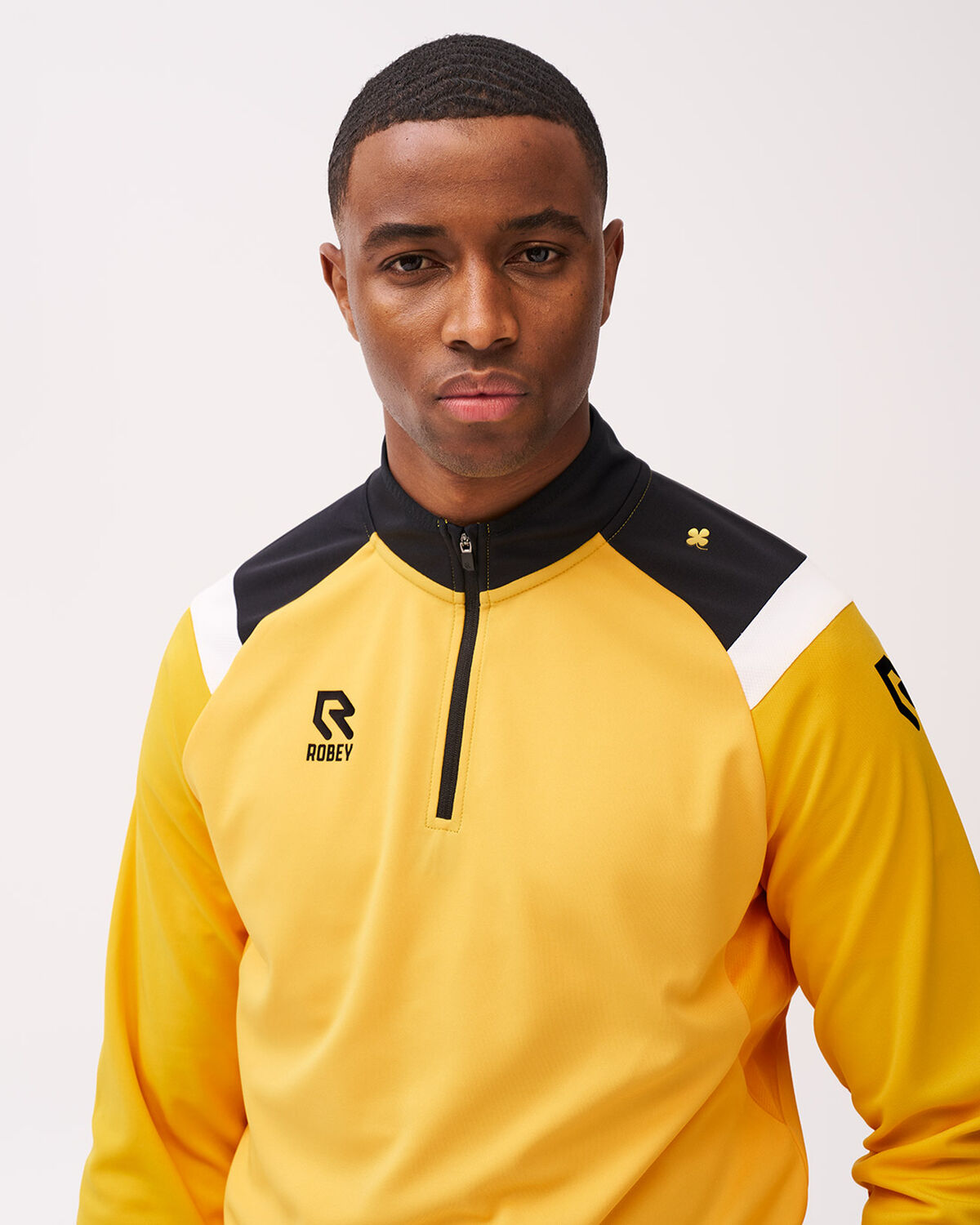 Control Half-Zip Top, Yellow, hi-res