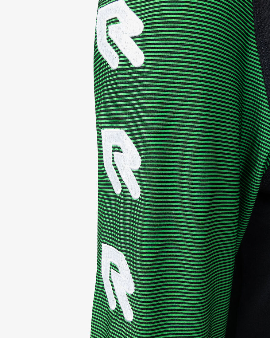 Performance Half-Zip Top, Black/Green, hi-res