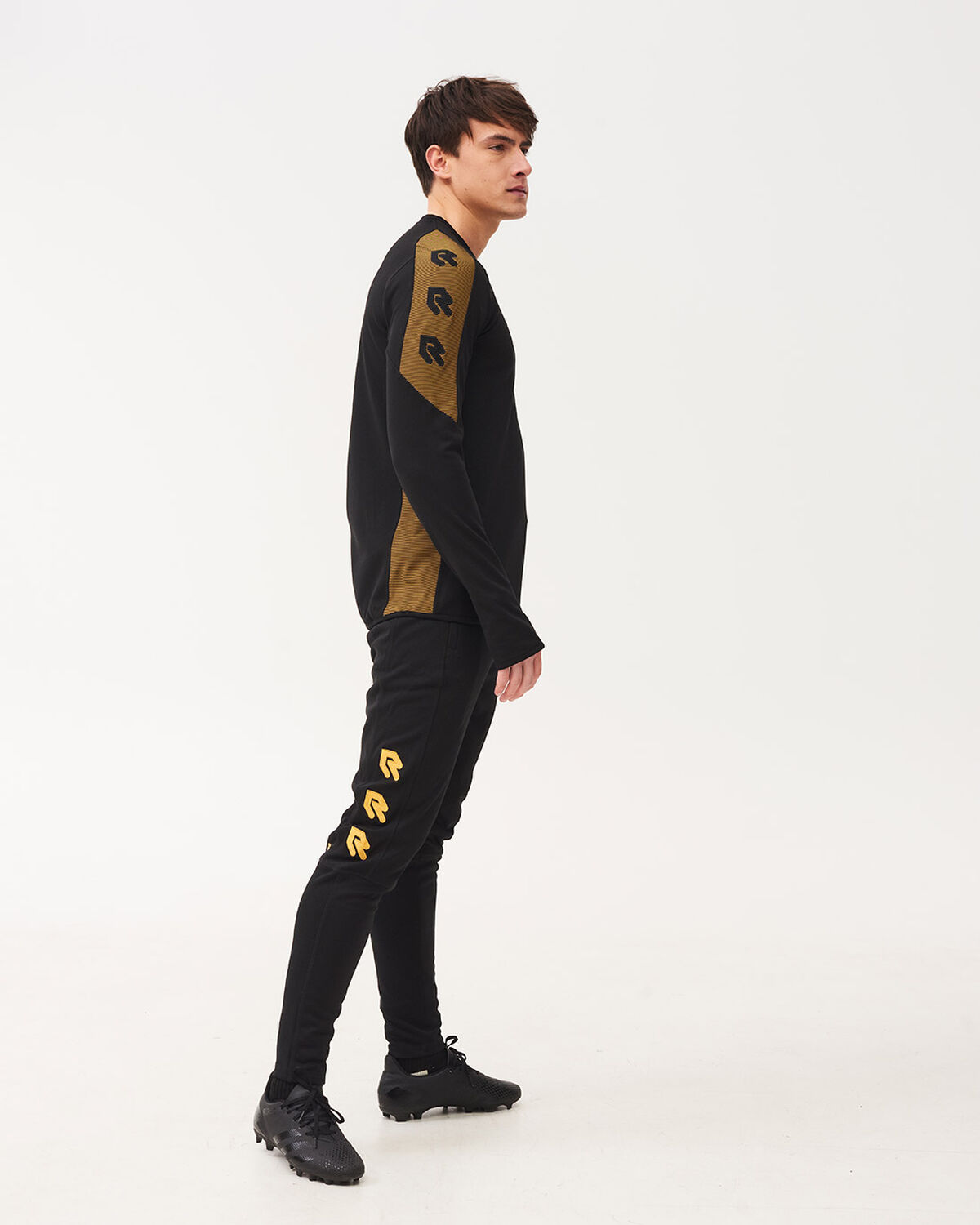 Performance Sweater, Black/Gold, hi-res