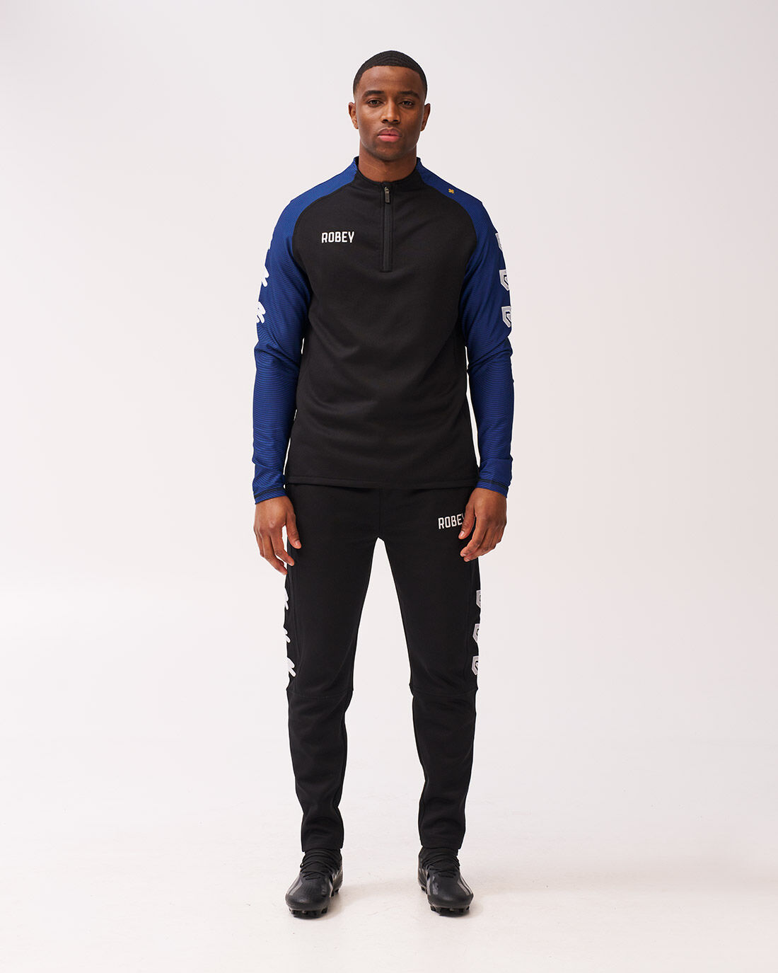 Kauf Performance Tracksuit Black Royal Blue Offizieller Robey Webshop