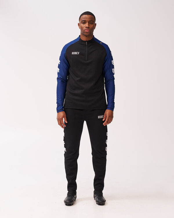 Performance Tracksuit Black/Royal Blue