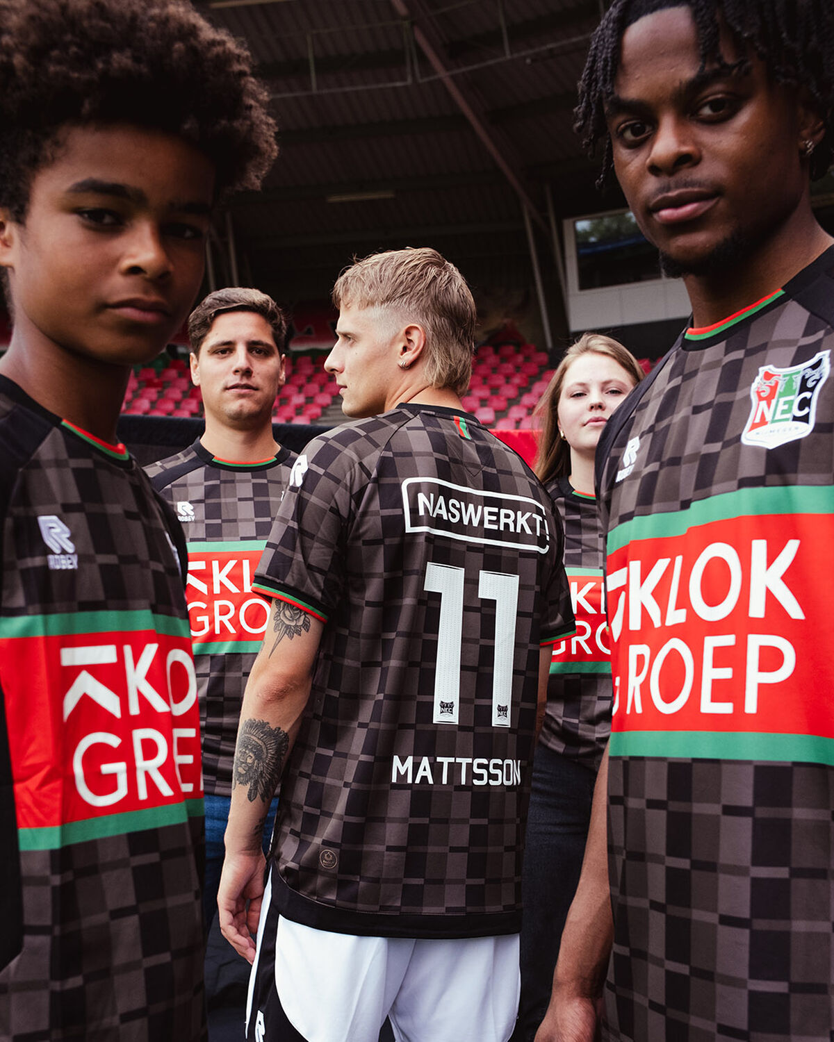 N.E.C. Away Shirt 23/24, Black, hi-res