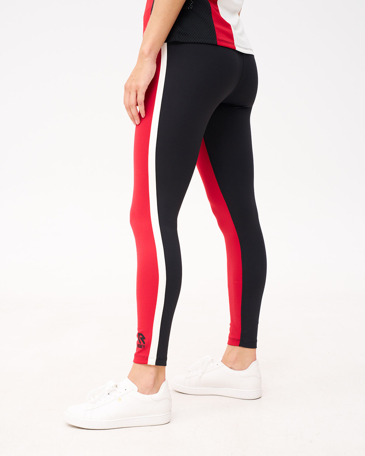 Grand Slam Tennis Legging, Red/Black/Off White, hi-res