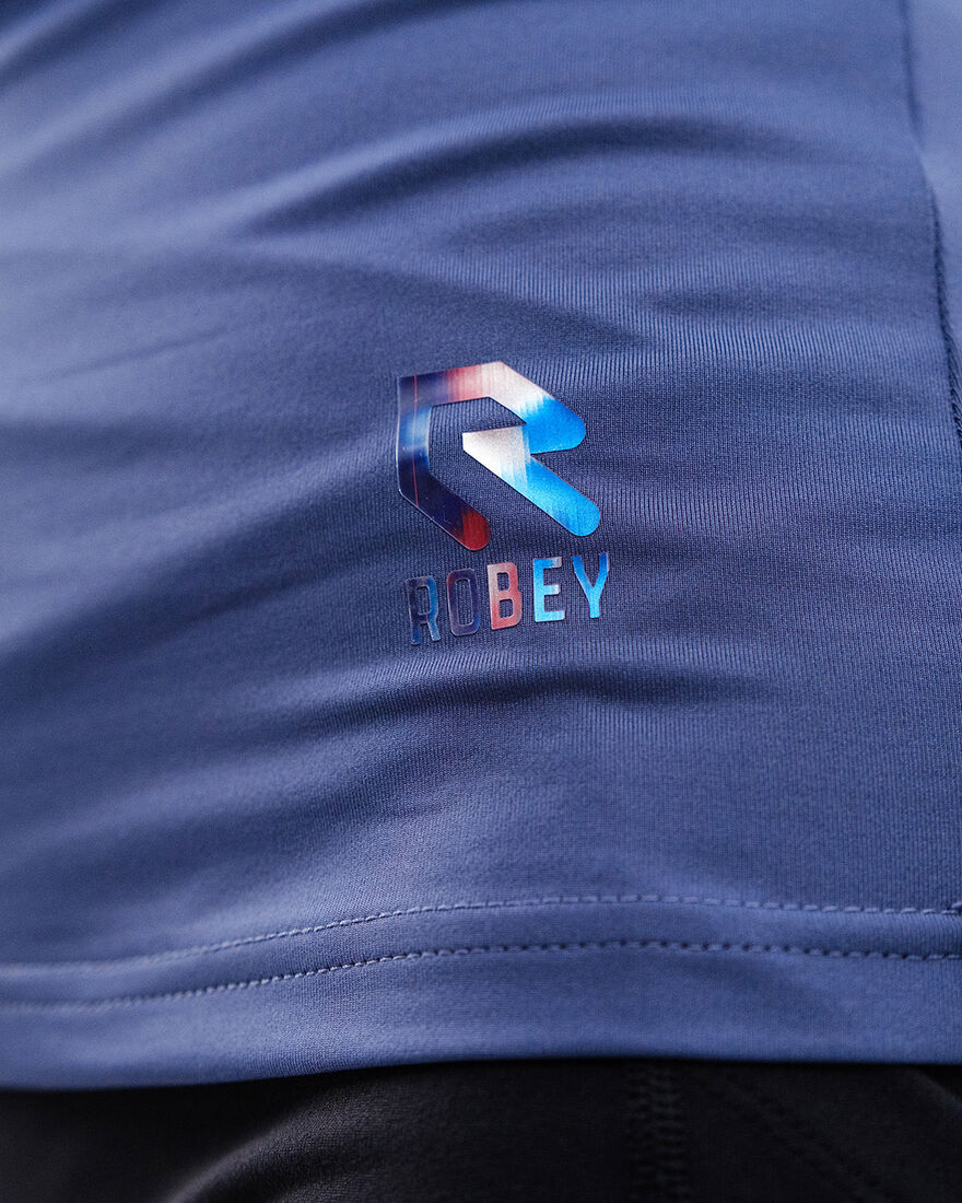 Women's Gym Shirt SS, De Nimes Blue, hi-res