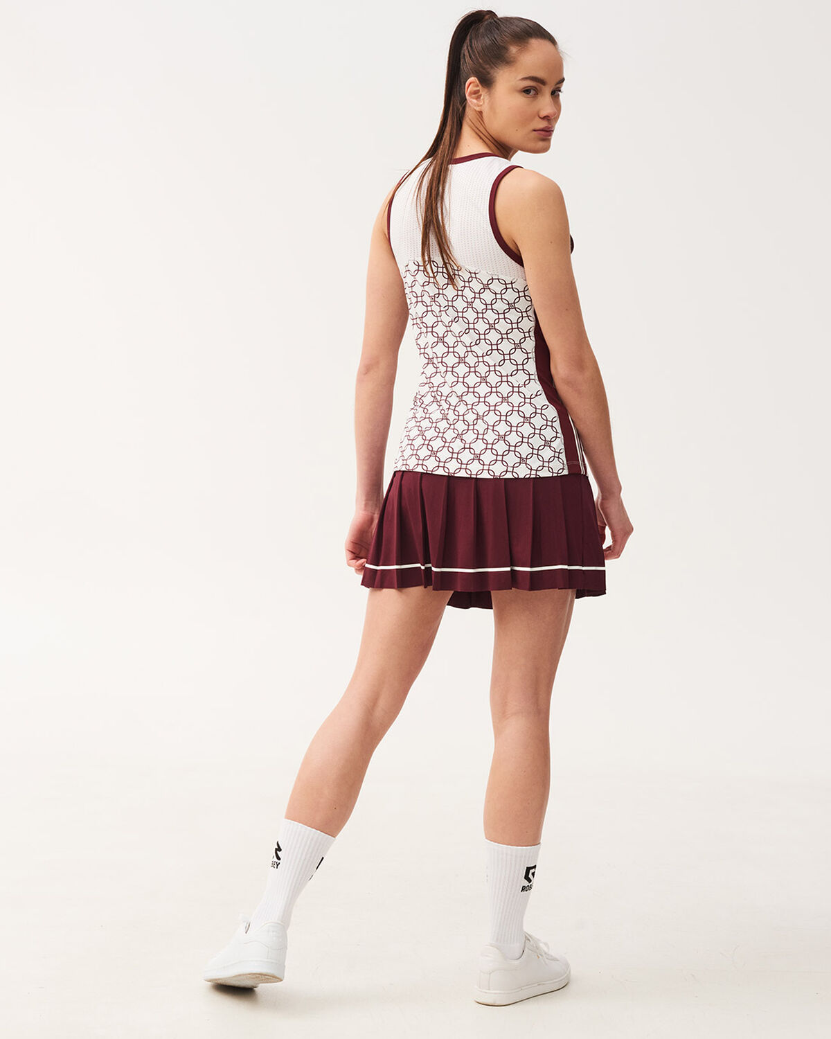 Tennis Dropshot Singlet, Cross Red, hi-res