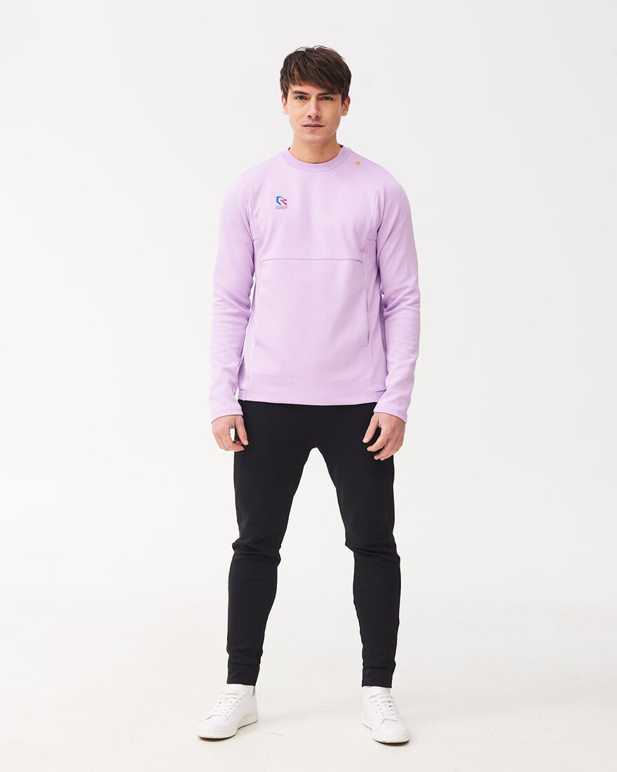 Off Pitch Cotton Crewneck Sweater, Lilac, hi-res