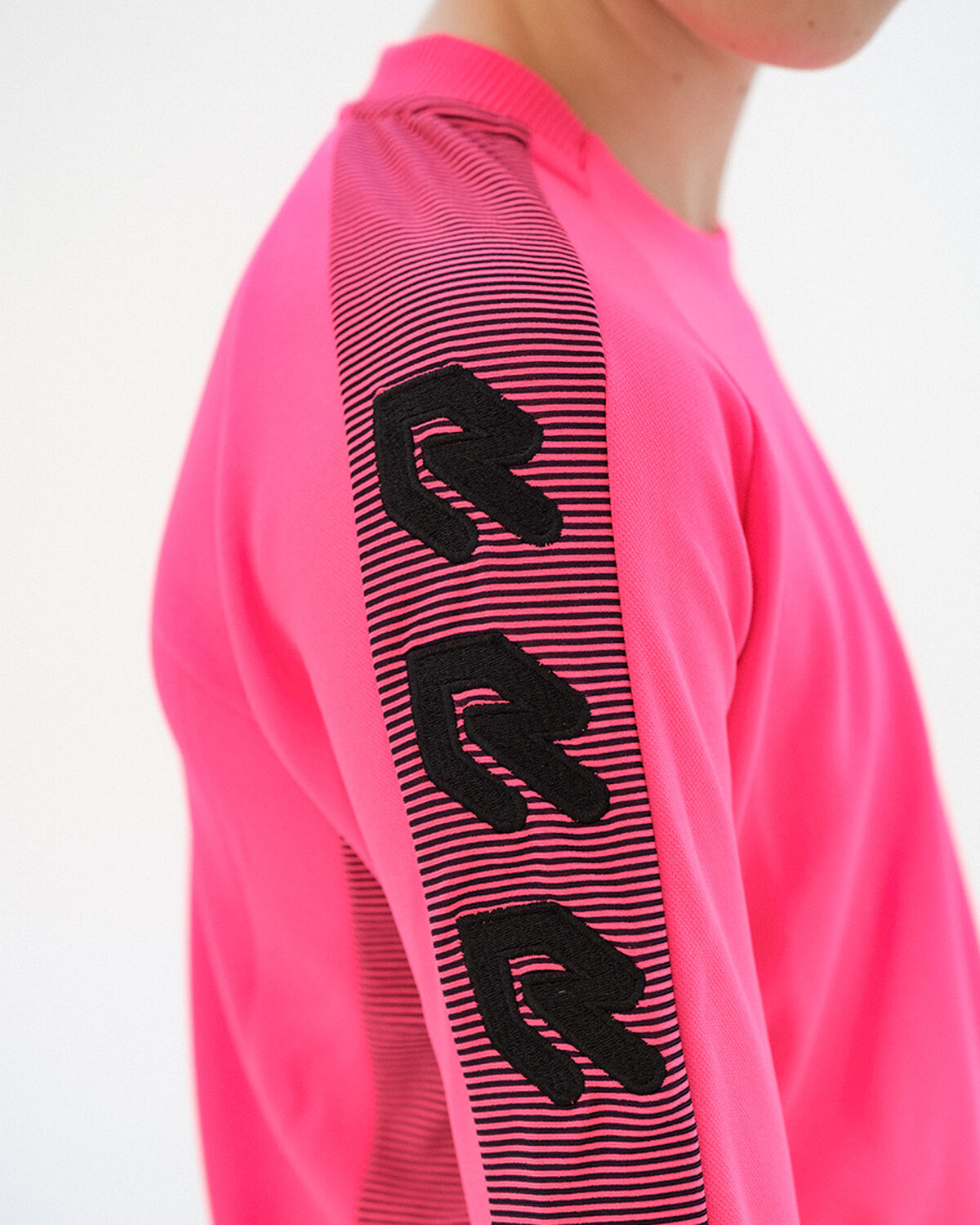 Performance Cross-Zip Sweater, Neon Pink, hi-res