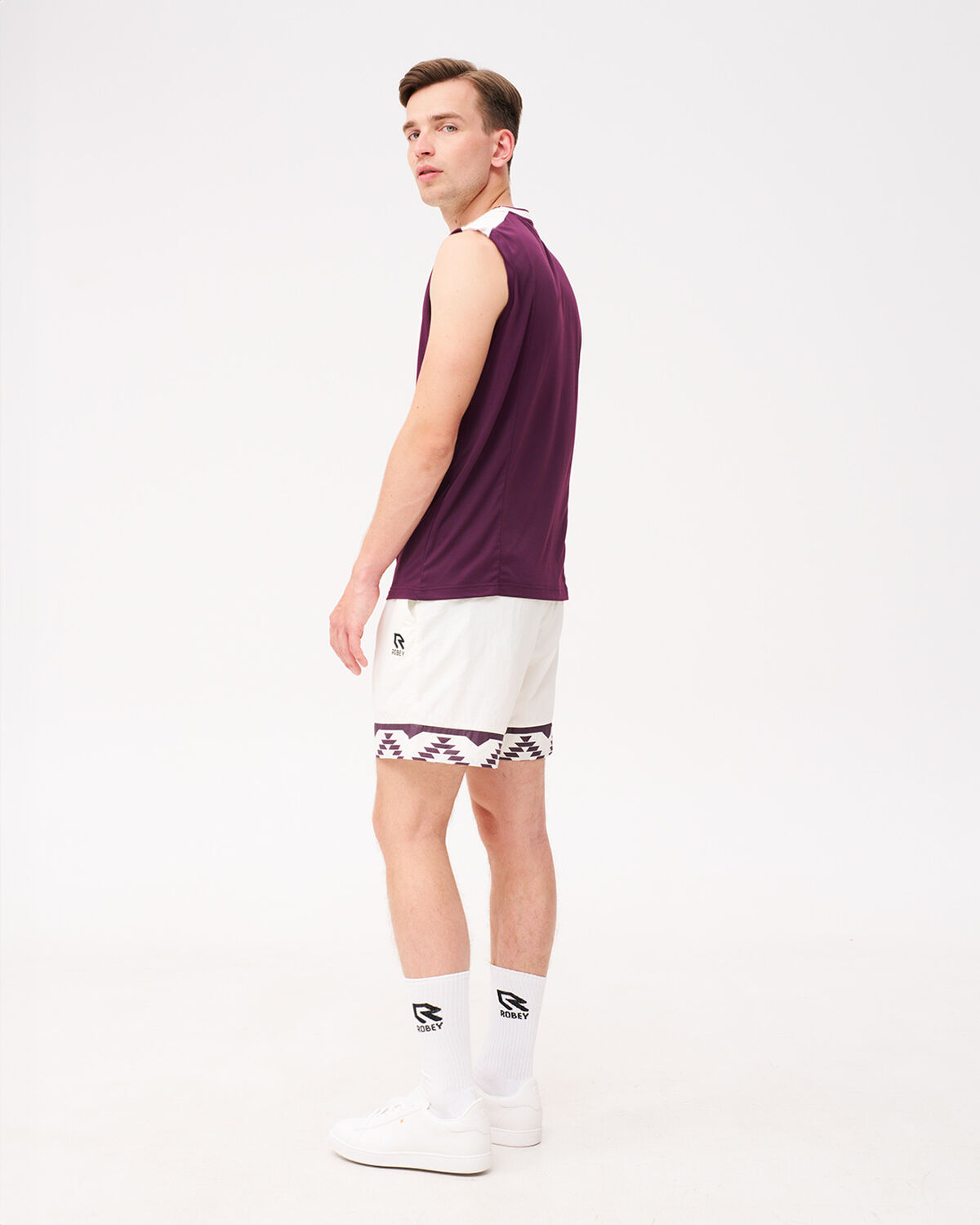 Grand Slam Tennis Sleeveless Shirt, Off White/Berry, hi-res