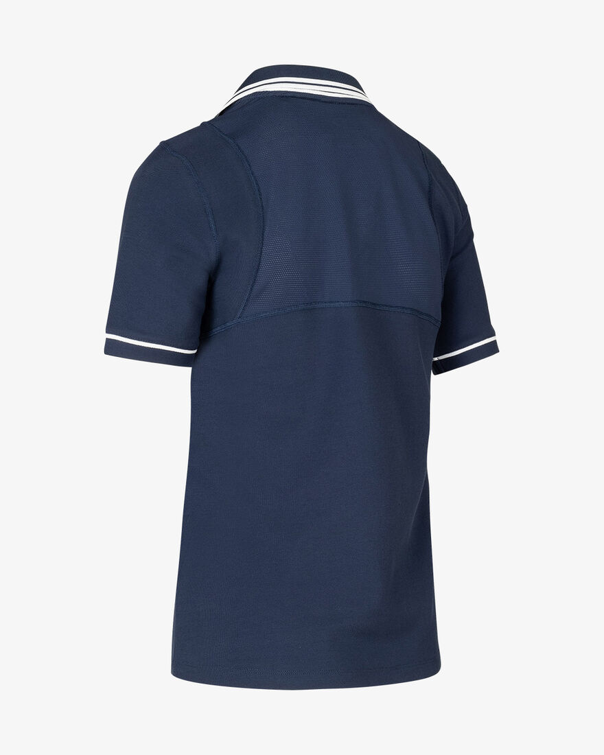 Tennis Court V-Neck Polo, Match Navy, hi-res