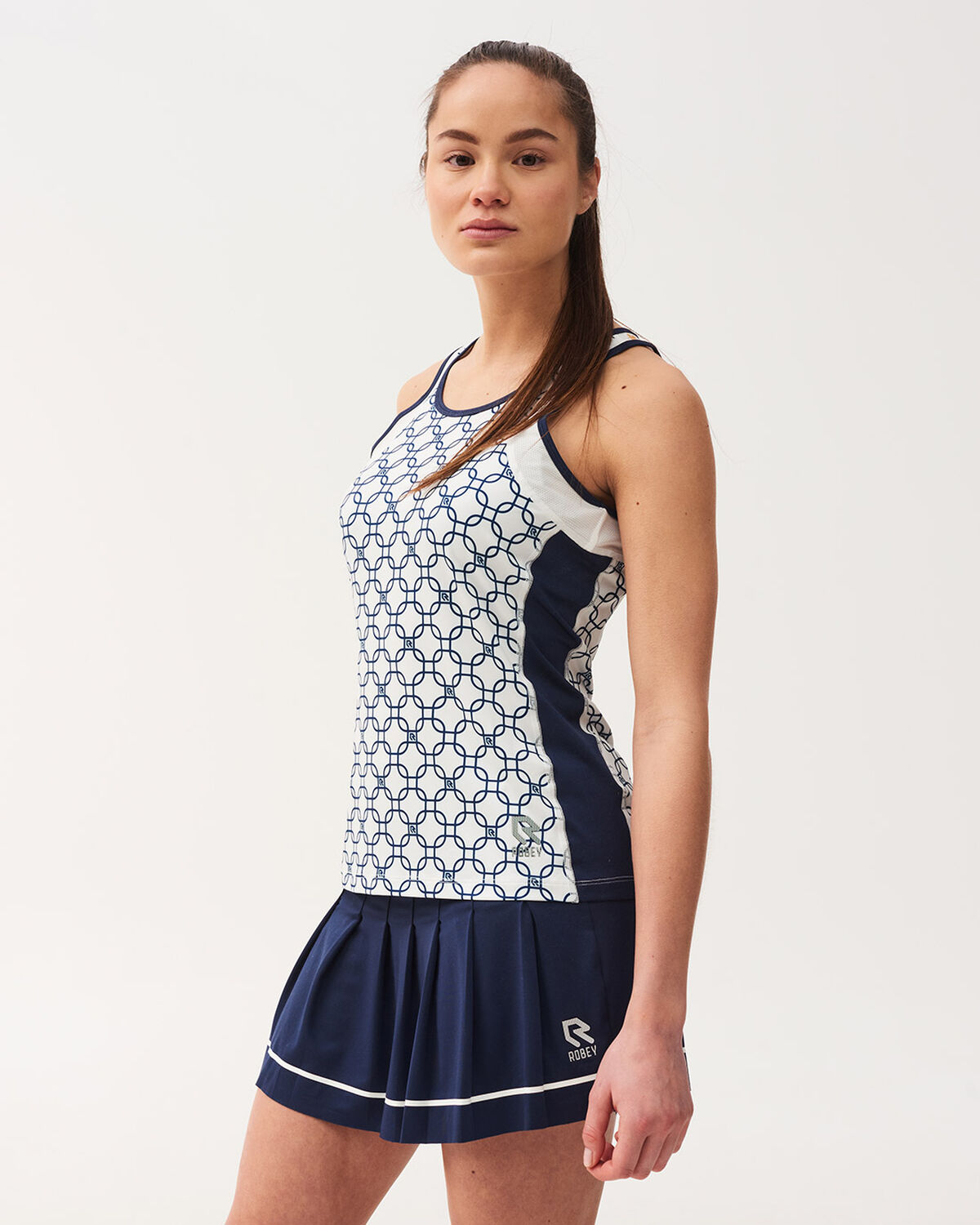 Tennis Dropshot Singlet, Match Navy, hi-res