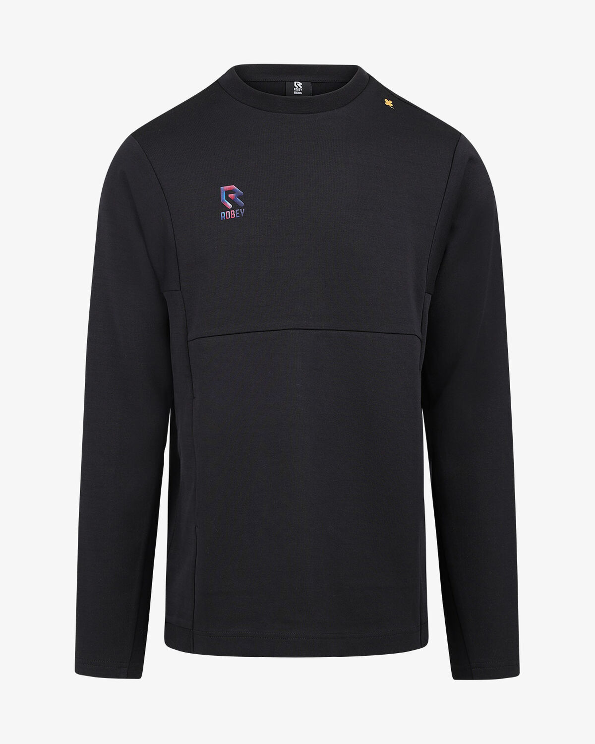 Off Pitch Cotton Crewneck Sweater, Black, hi-res