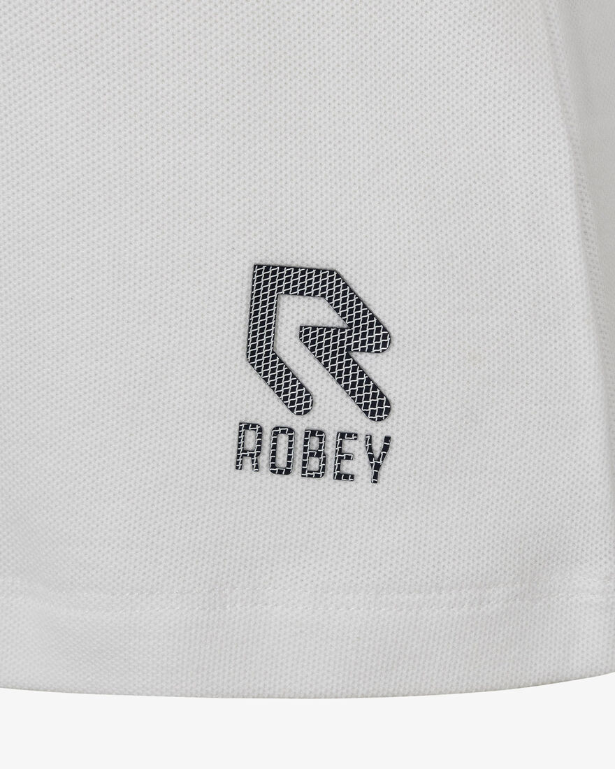 Tennis Court V-Neck Polo, Racket White, hi-res