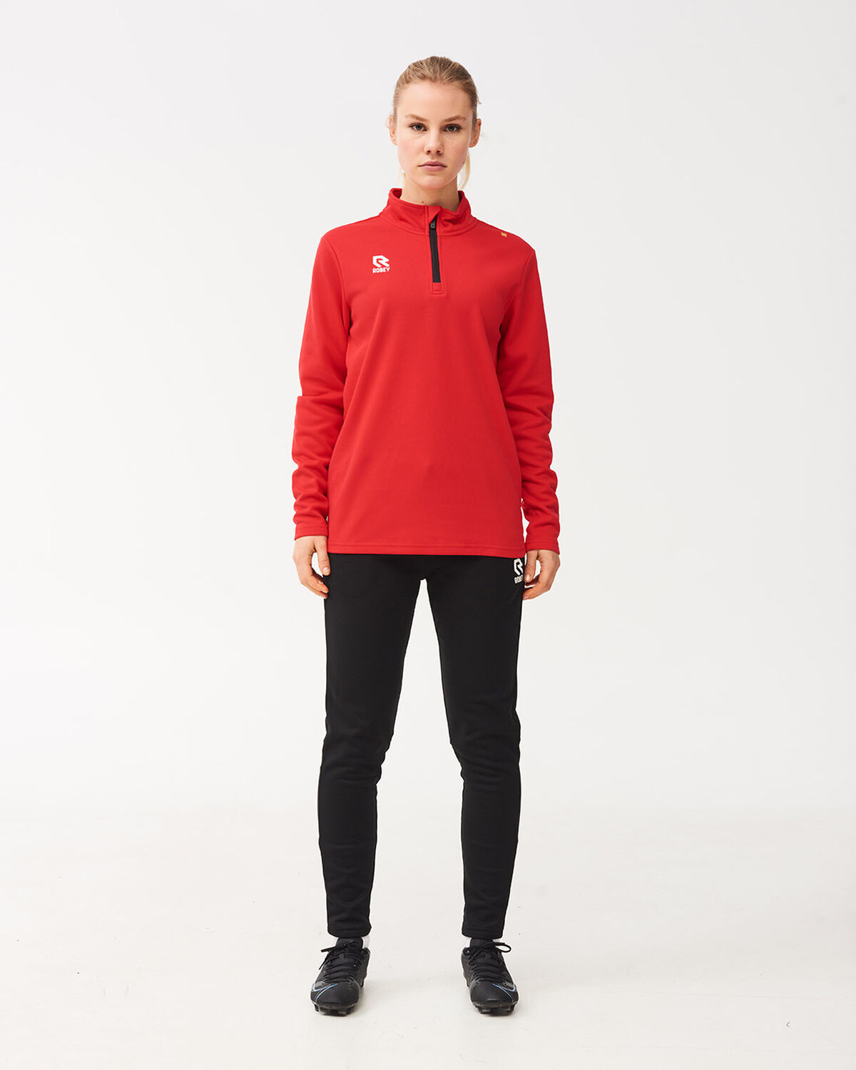 Crossbar Half-Zip, Red, hi-res