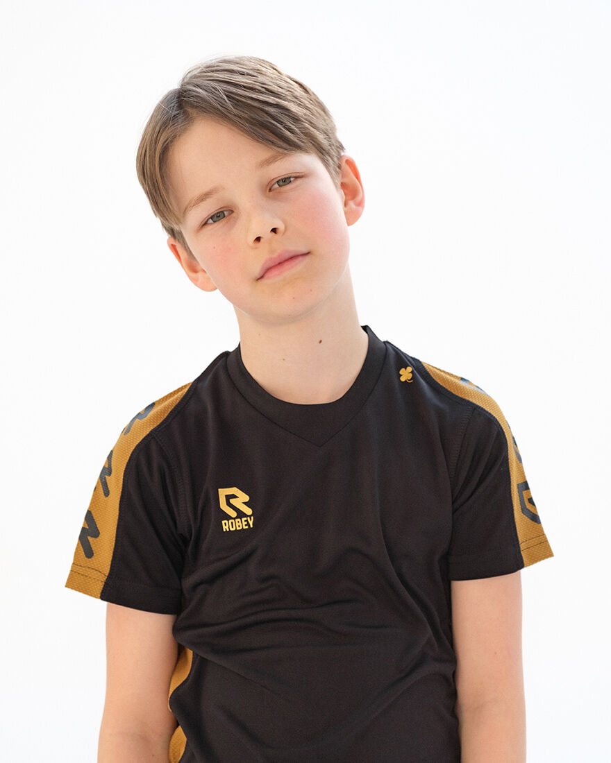 Performance Shirt, Black/Gold, hi-res