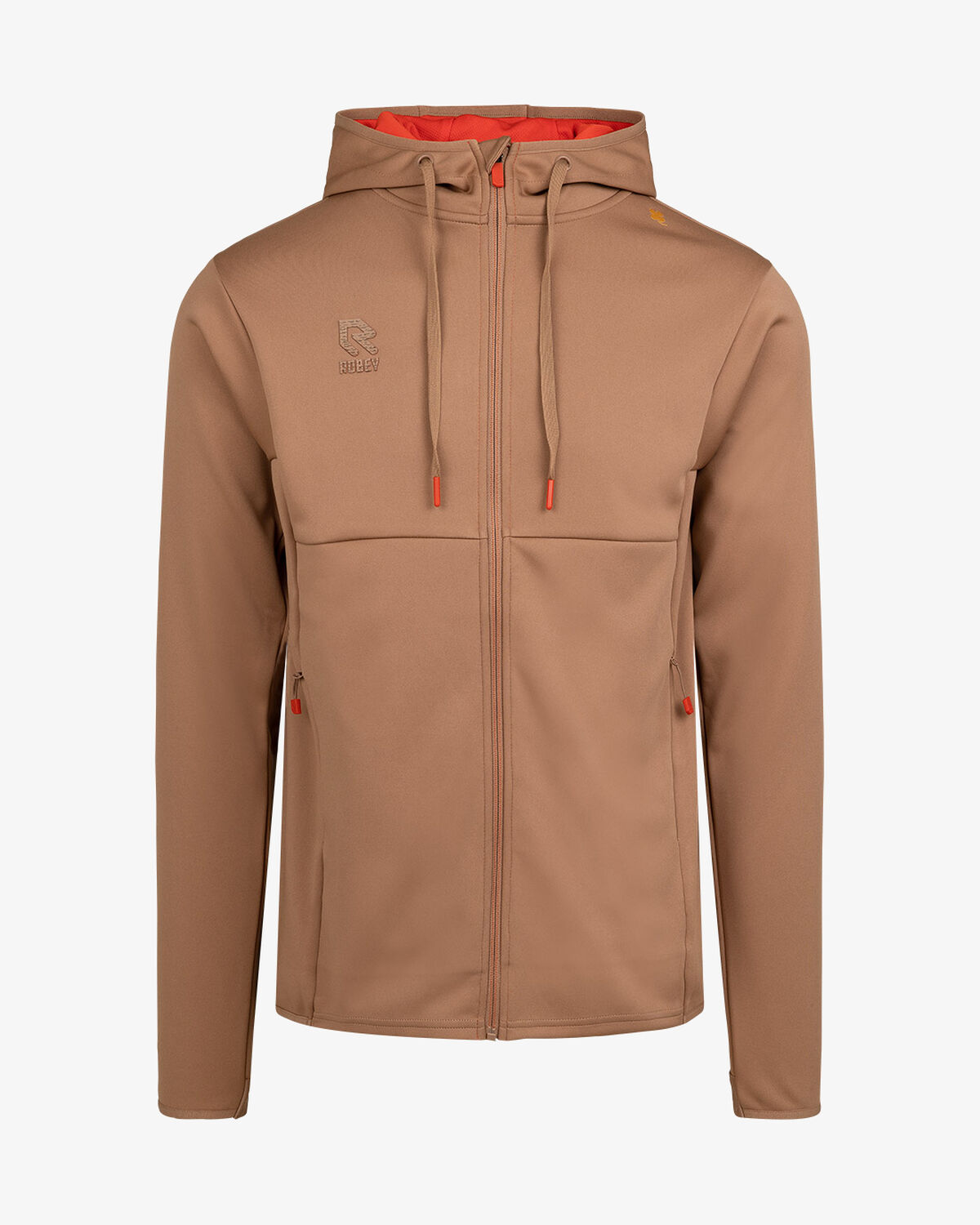 Off Pitch Scuba Full-Zip Hoodie, Brown, hi-res