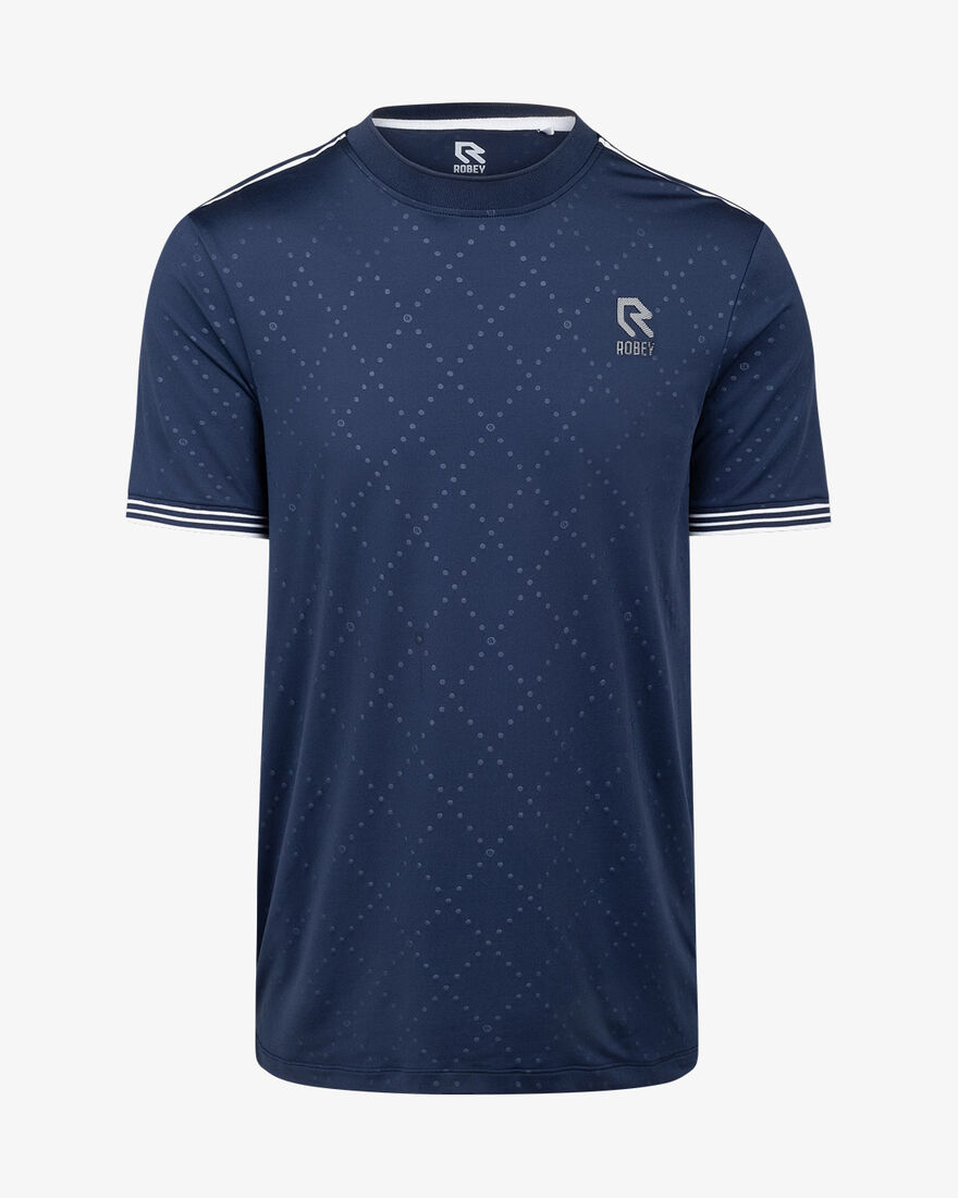 Tennis Cross T-Shirt Round Neck, Match Navy, hi-res