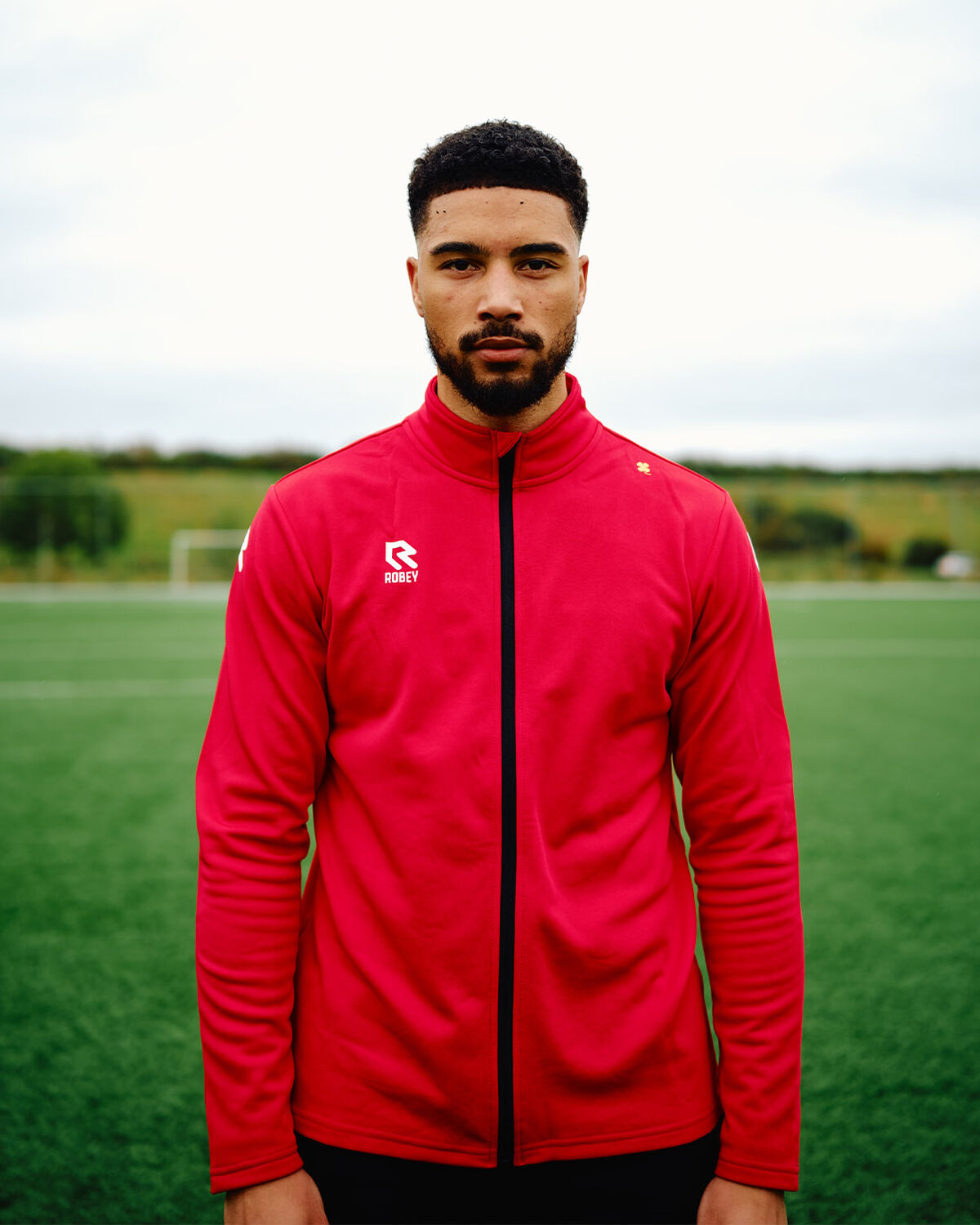 Crossbar Full-Zip Top, Red, hi-res