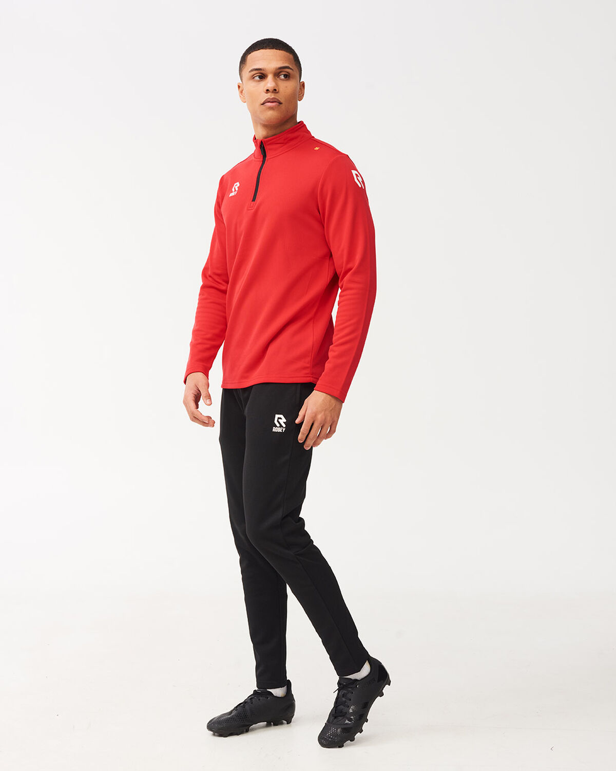 Crossbar Half-Zip, Red, hi-res