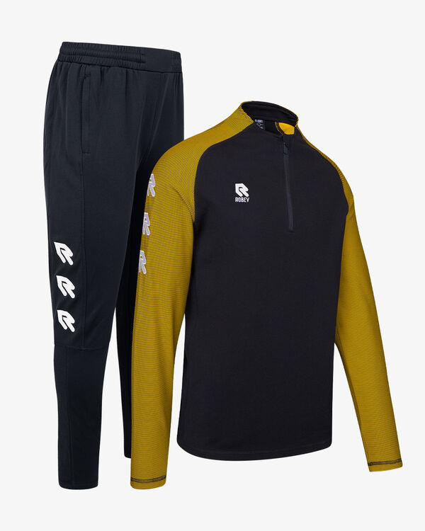 Performance Tracksuit Black/Yellow