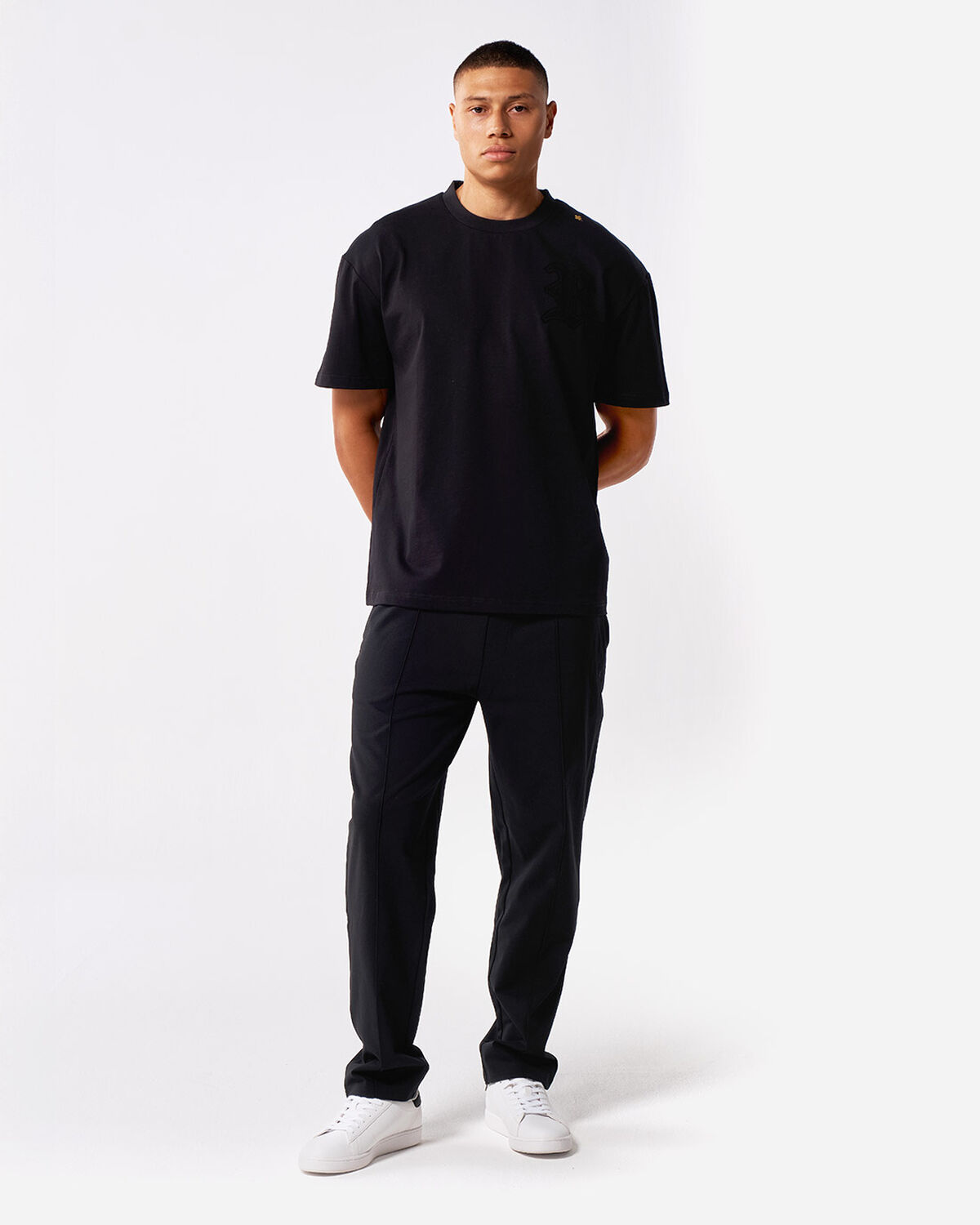 Robey Varsity Tee, Black, hi-res