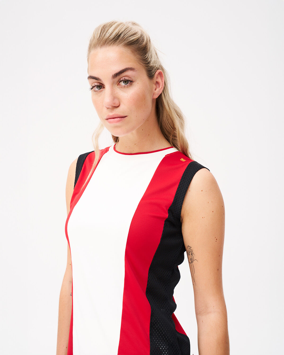 Grand Slam Tennis Tank Top, Off White/Red/Black, hi-res
