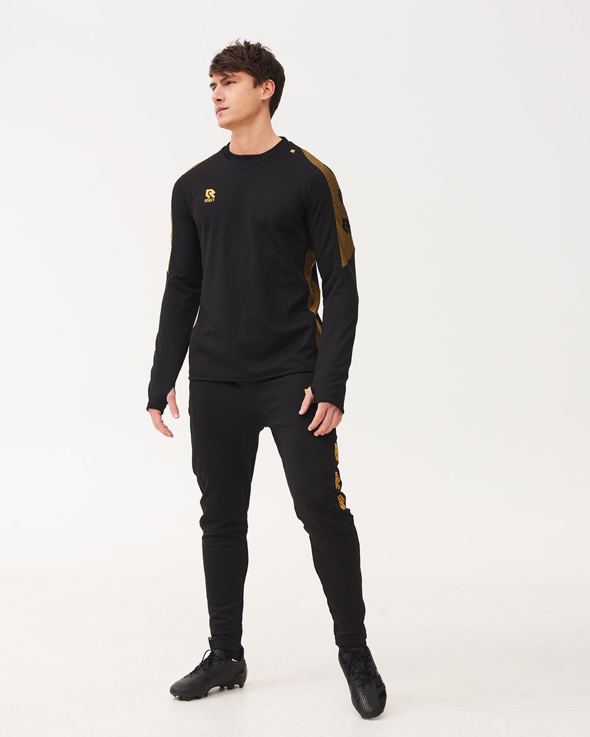 Performance Sweater, Black/Gold, hi-res