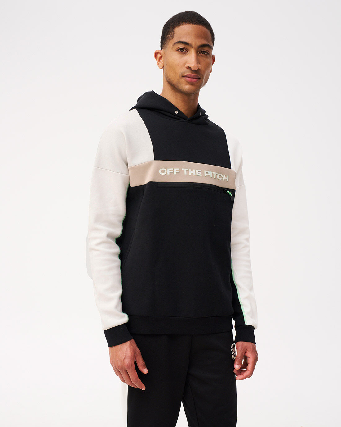 Black new arrivals serge hoodie