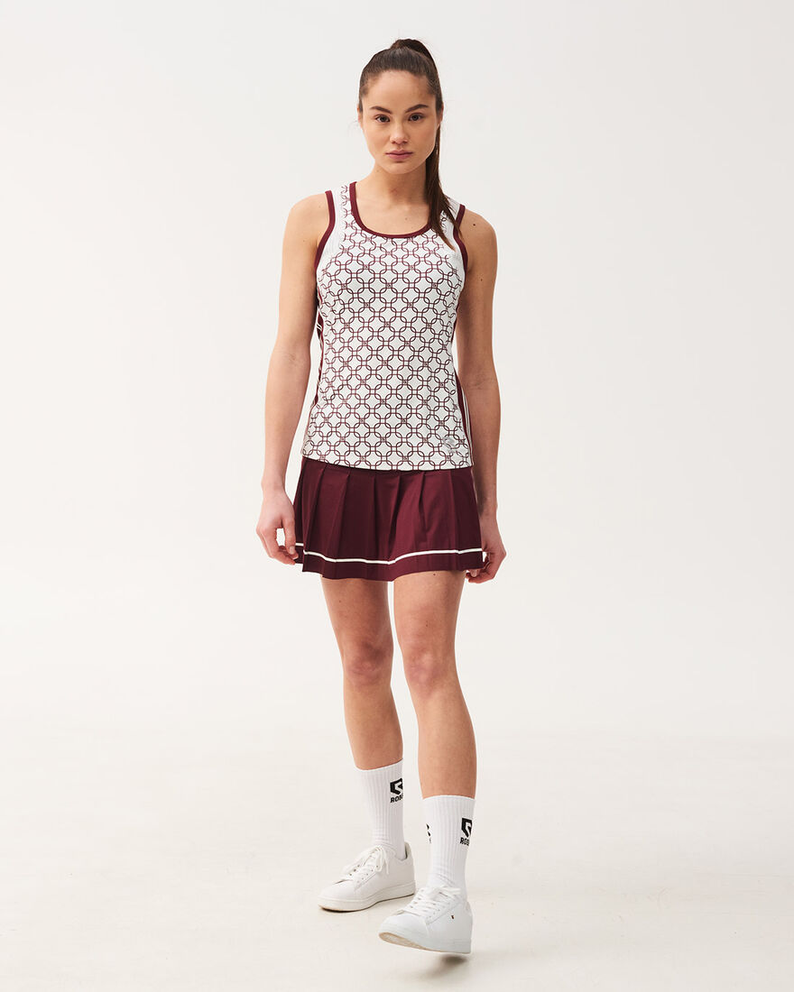 Tennis Dropshot Singlet, Cross Red, hi-res
