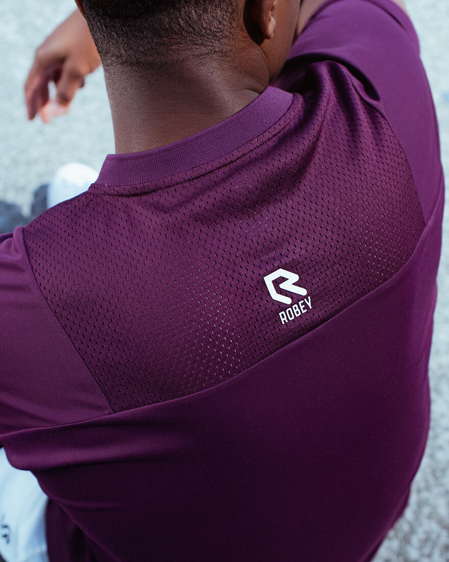 Grand Slam Tennis Henley Tee, Berry, hi-res