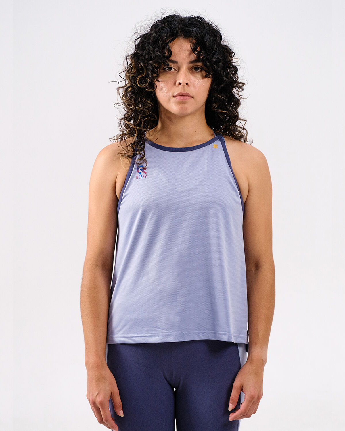 Women's Gym Singlet A-Line, De Nimes Blue, hi-res