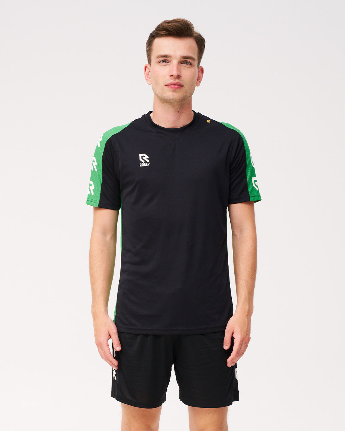 Performance Shirt, Black/Green, hi-res