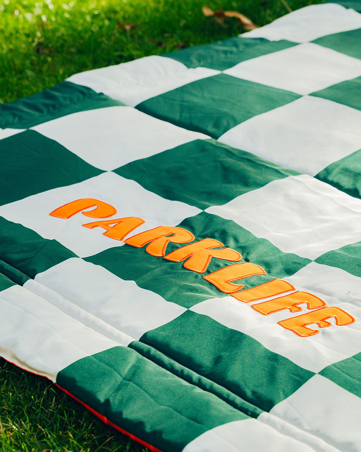 Parklife Picnic Blanket, White/Dark Green, hi-res