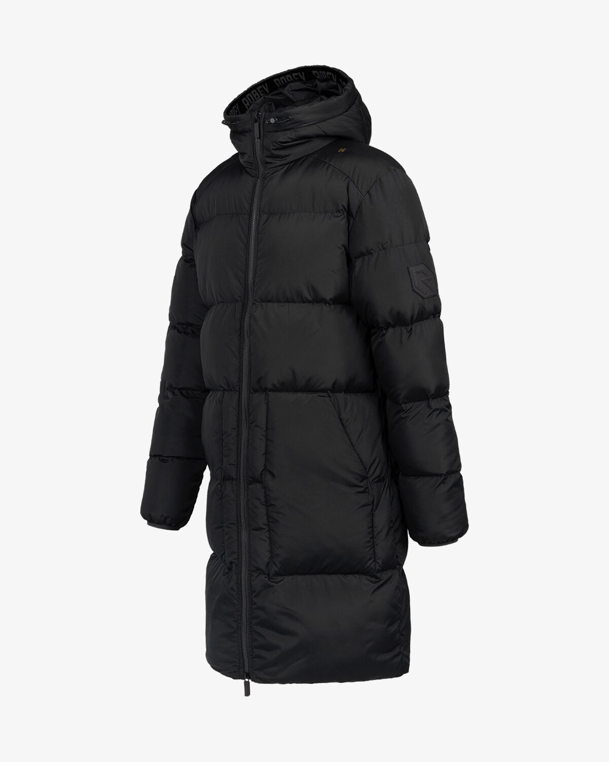 Ultra Long Padded Jacket, Black, hi-res