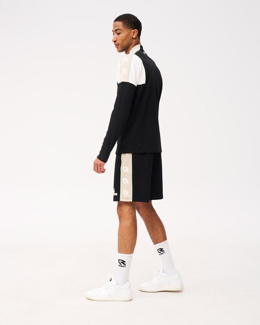 OTP x ROBEY Héctor Half Zip Track Top, Black, hi-res