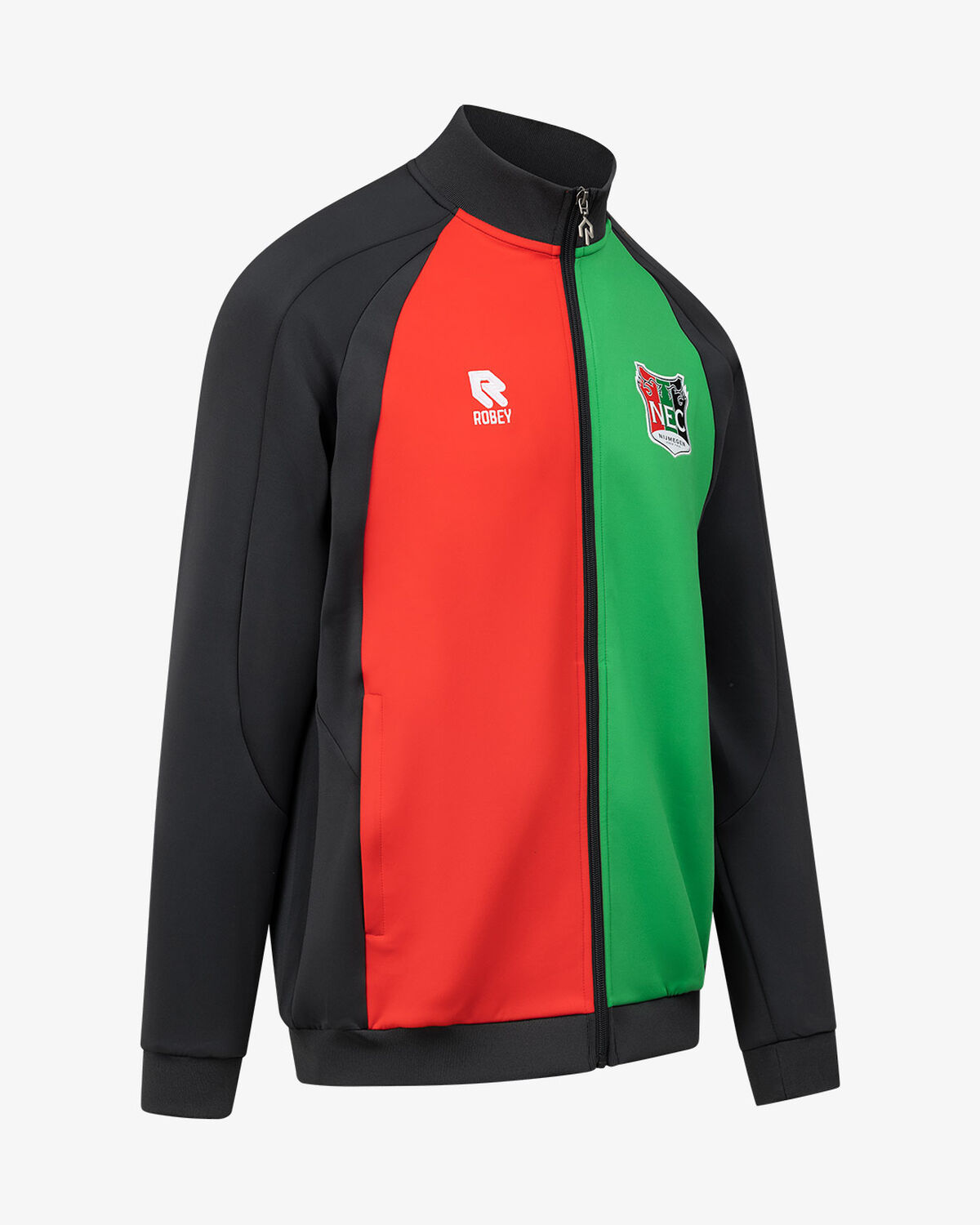 N.E.C. Presentation Top 25/26, Charcoal/Red/Green, hi-res