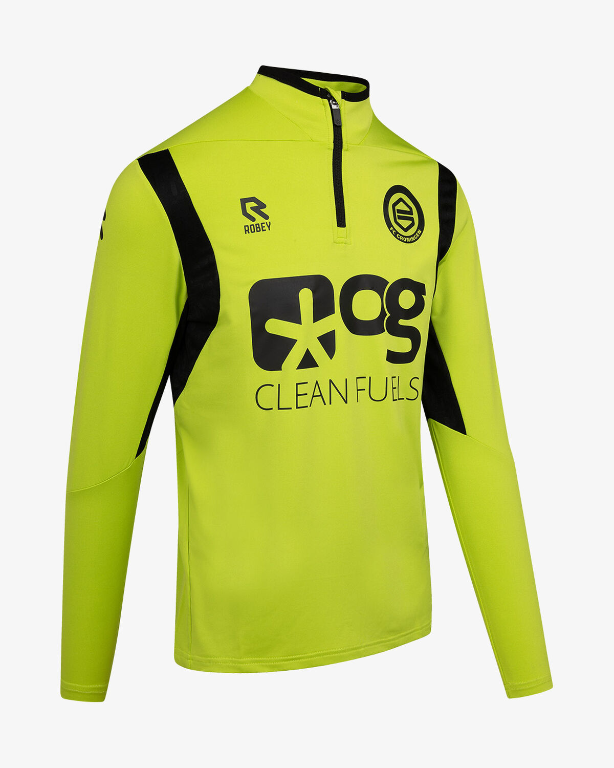 FC Groningen Playmaker Half Zip Sweater 22/23, Lime, hi-res