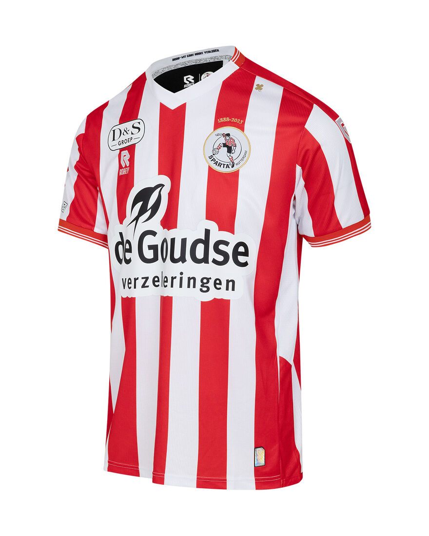 Sparta Match Shirt SS 22/23, White/Red, hi-res