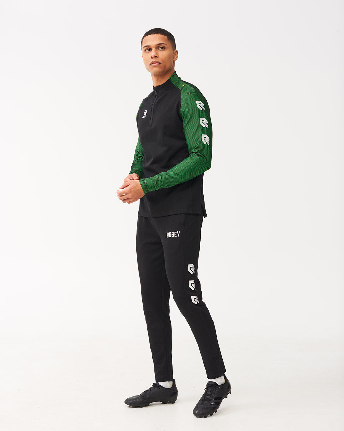 Nike black and green tracksuit discount