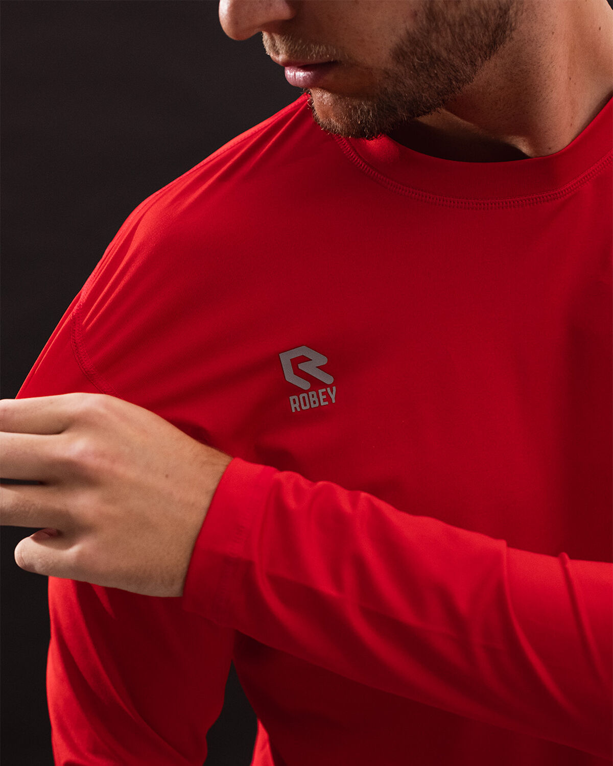 Baselayer Shirt, Red, hi-res