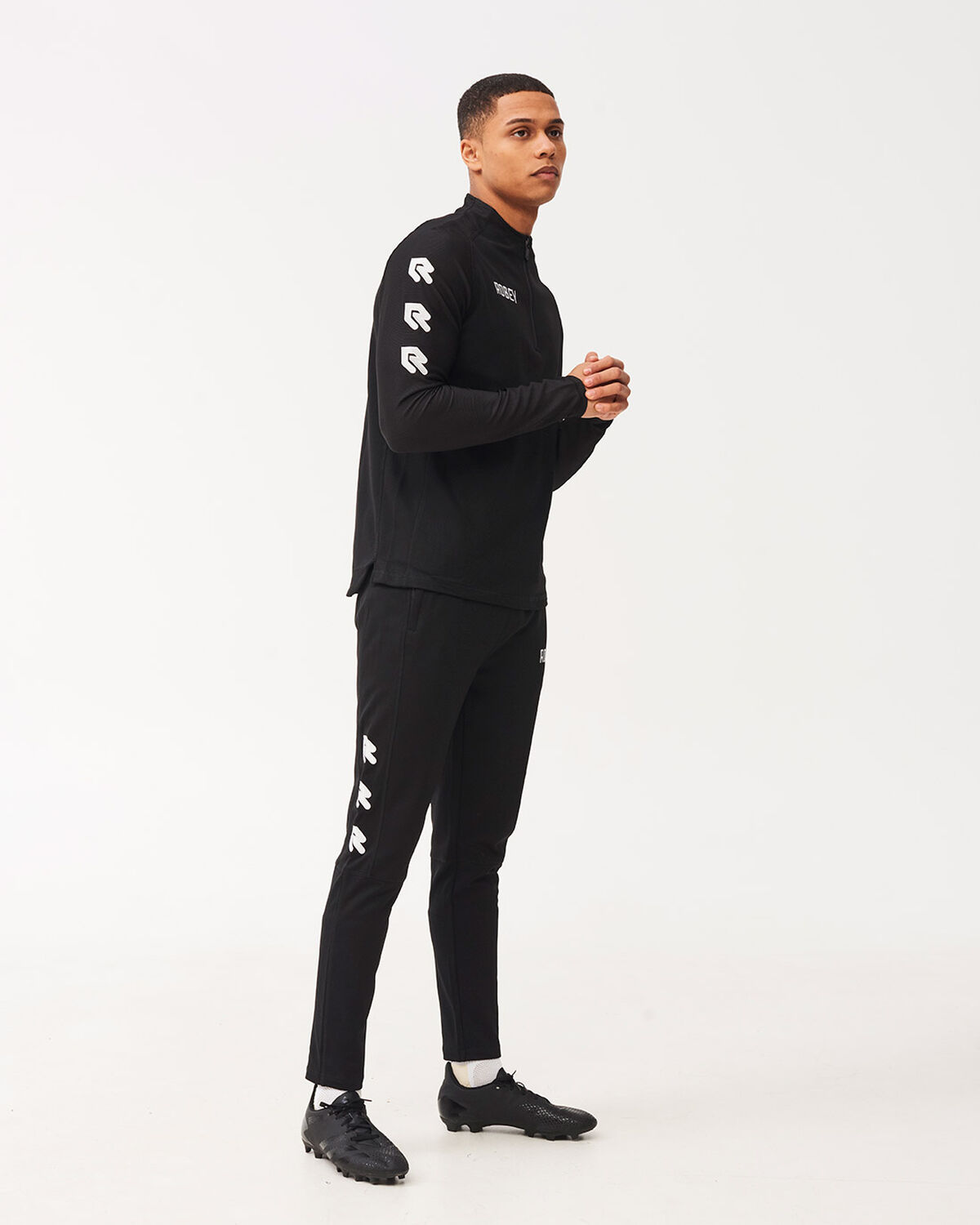Performance Half-Zip Top, Black, hi-res