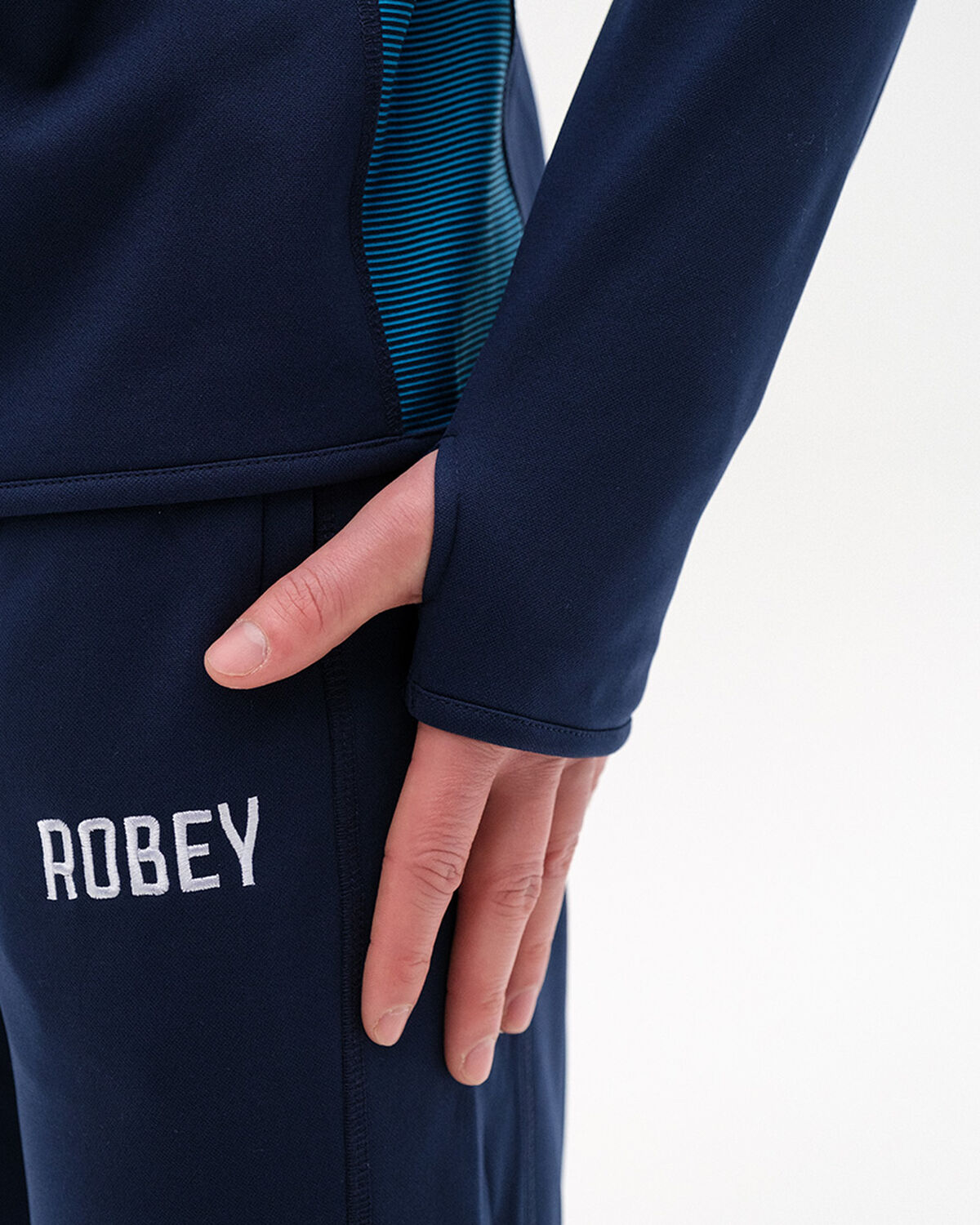 Performance Sweater, Navy/Sky Blue, hi-res