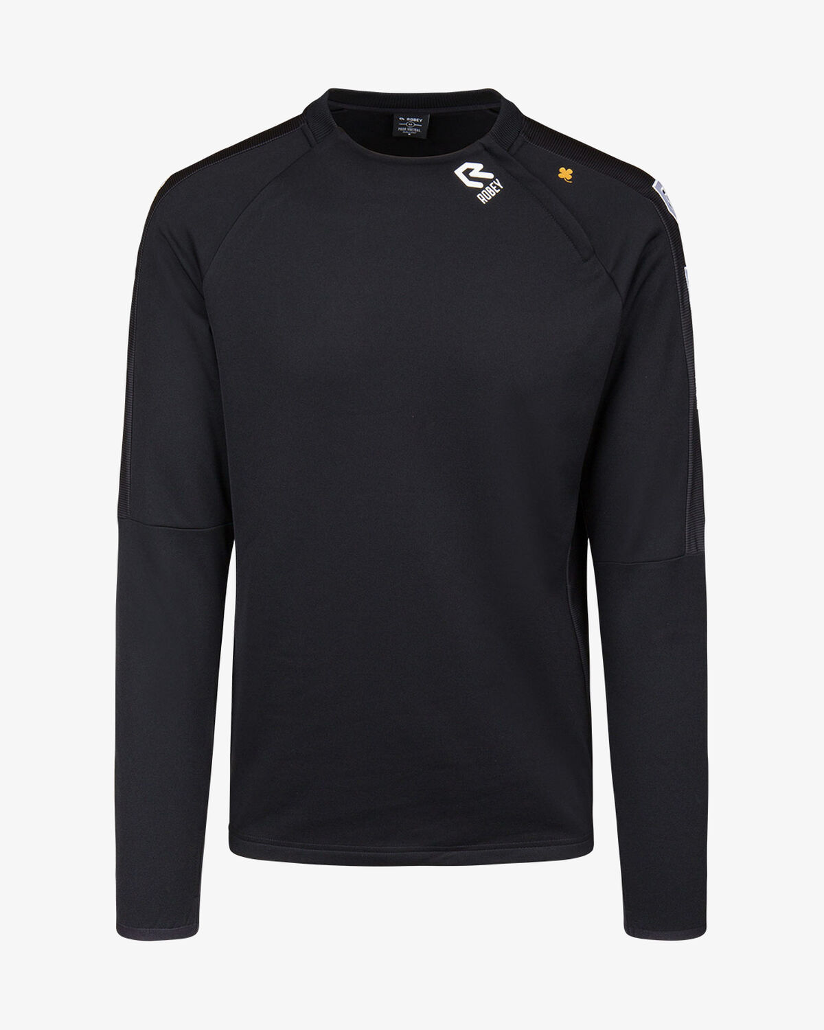 Performance Cross-Zip Sweater, Black, hi-res