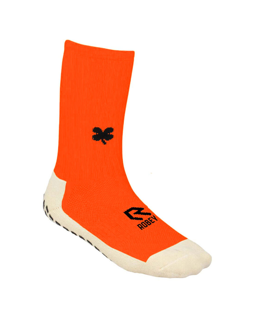 Grip Socks, Neon Orange, hi-res