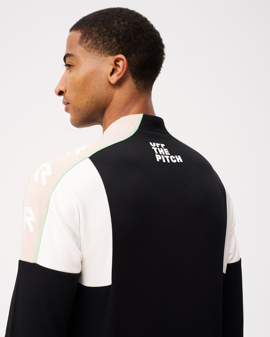 OTP x ROBEY Héctor Half Zip Track Top, Black, hi-res