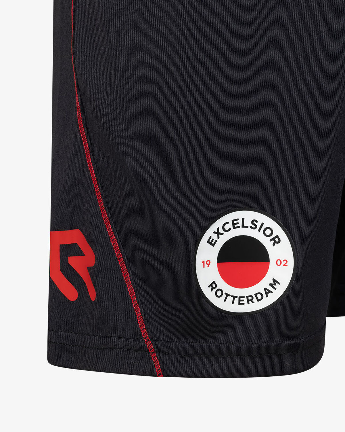 Excelsior Rotterdam Training Short 25/26, Black/Red, hi-res